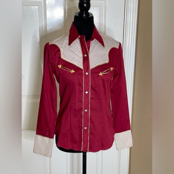 Vintage Avante West Shirt 9/10 See Measurements​​​​​​​​ - Picture 5 of 11